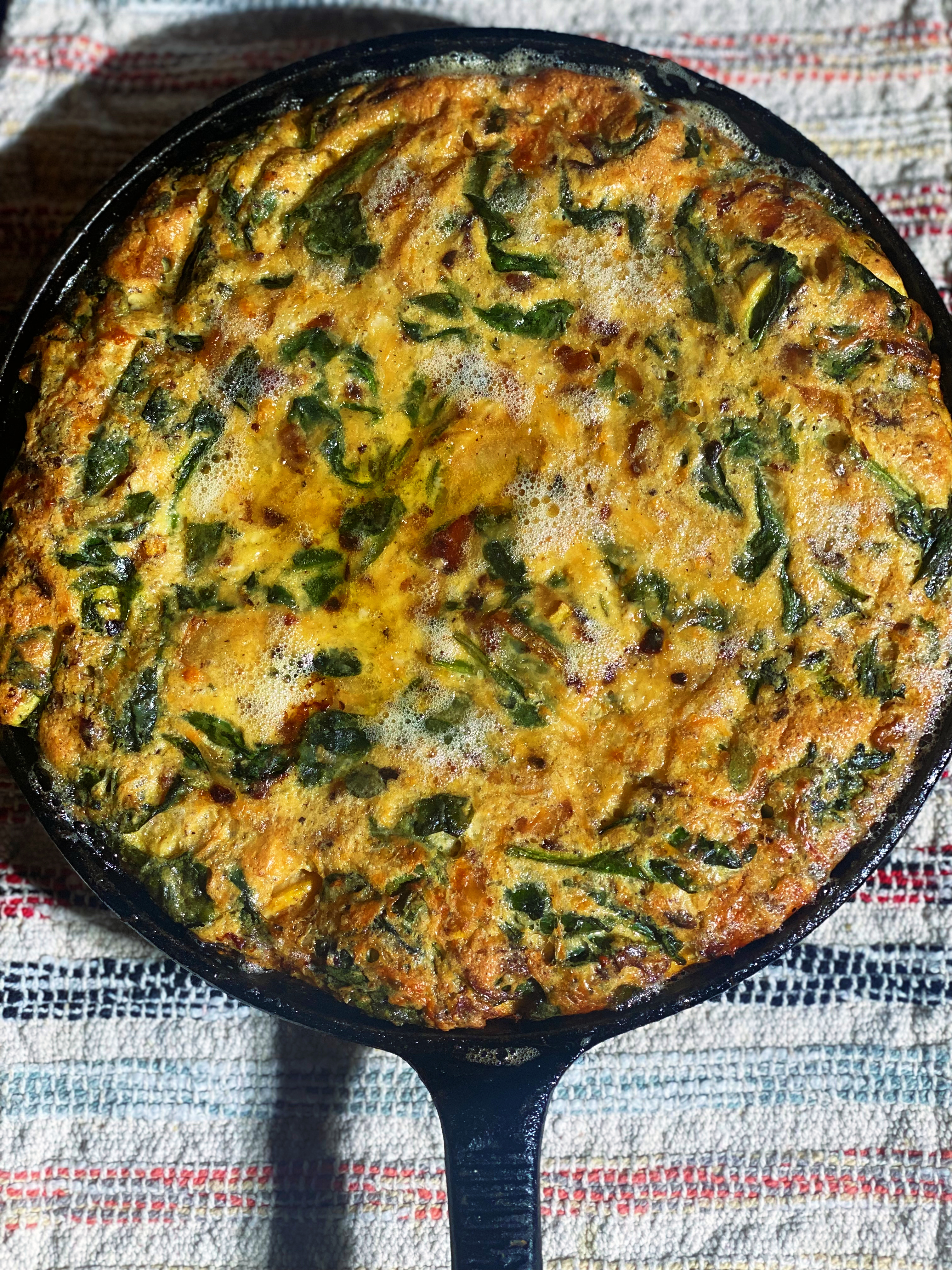 Bacon Cottage Cheese Frittata