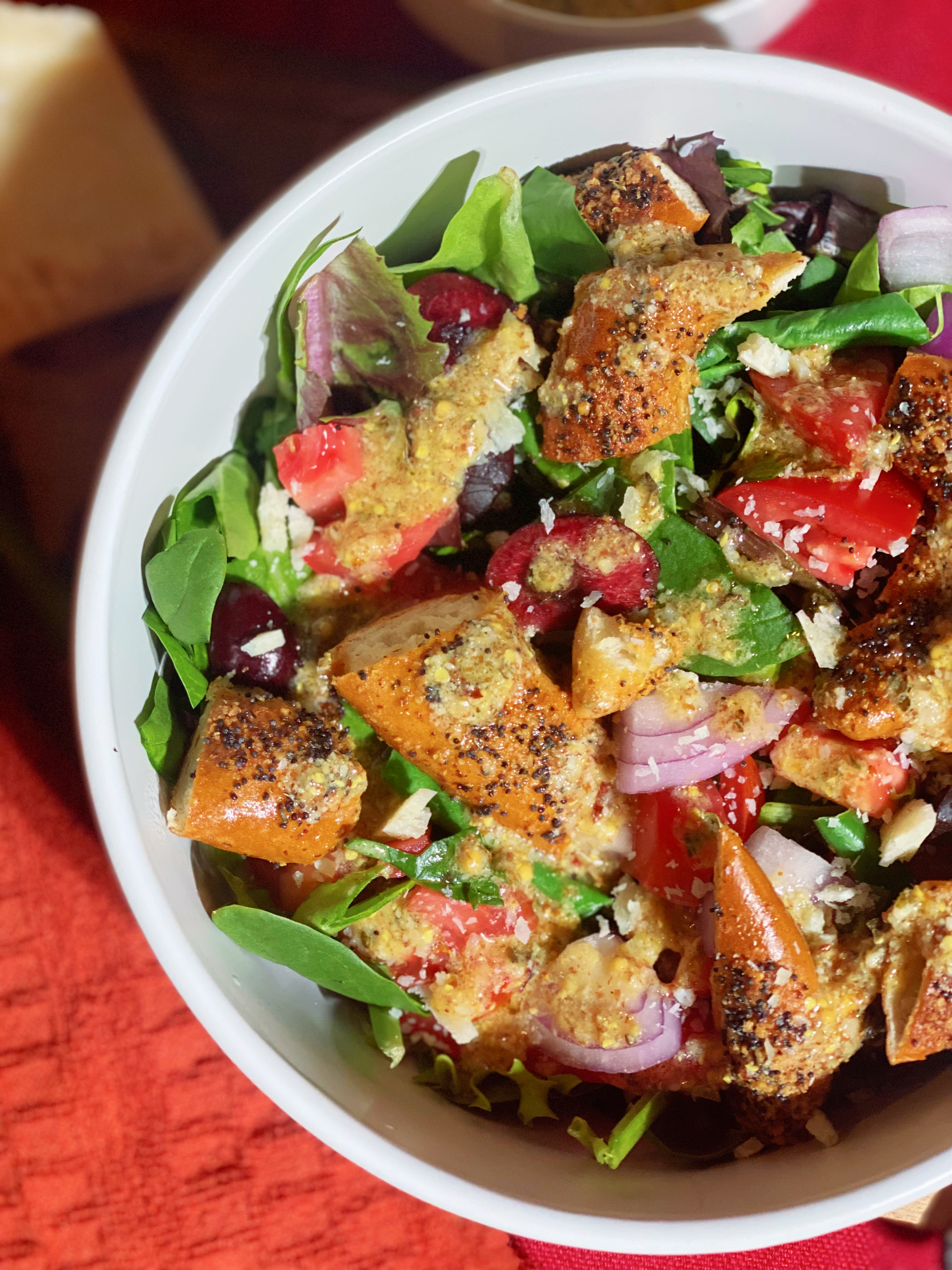 Salted Soft Pretzel Chopped Salad
