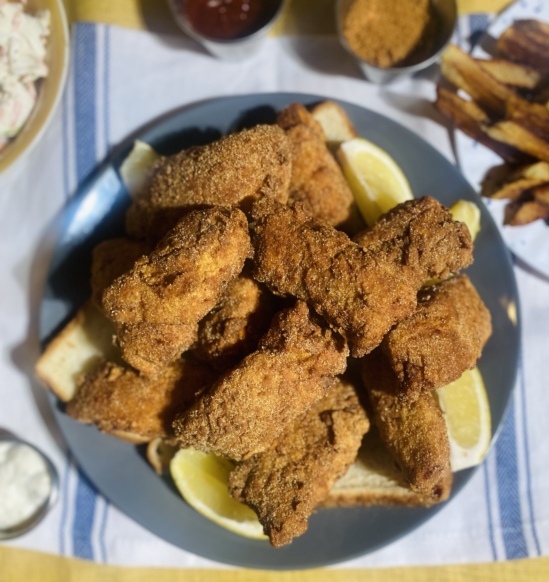 Southern Style Fried Red Fish 