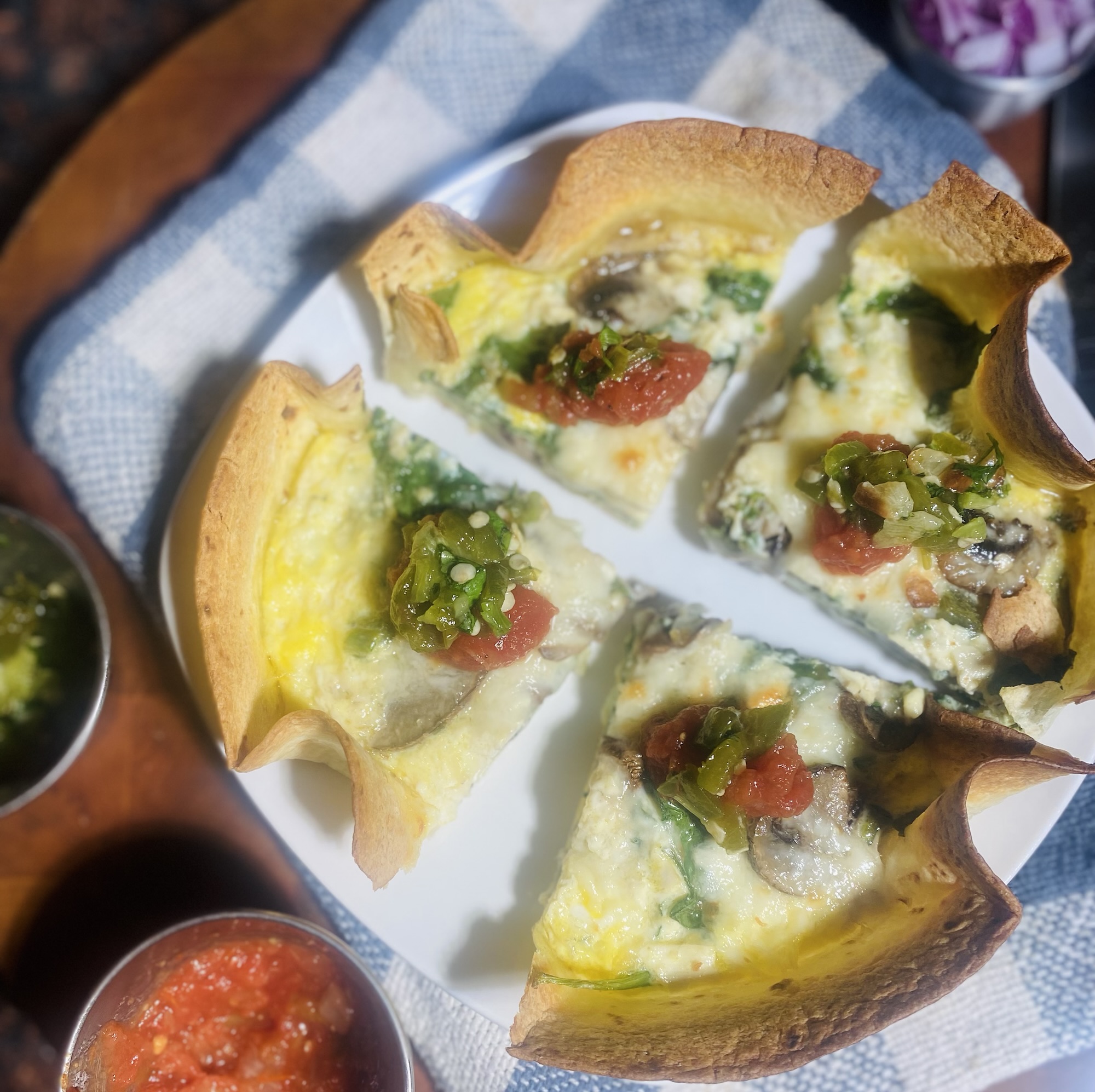 High-Protein Baked Egg Tortilla