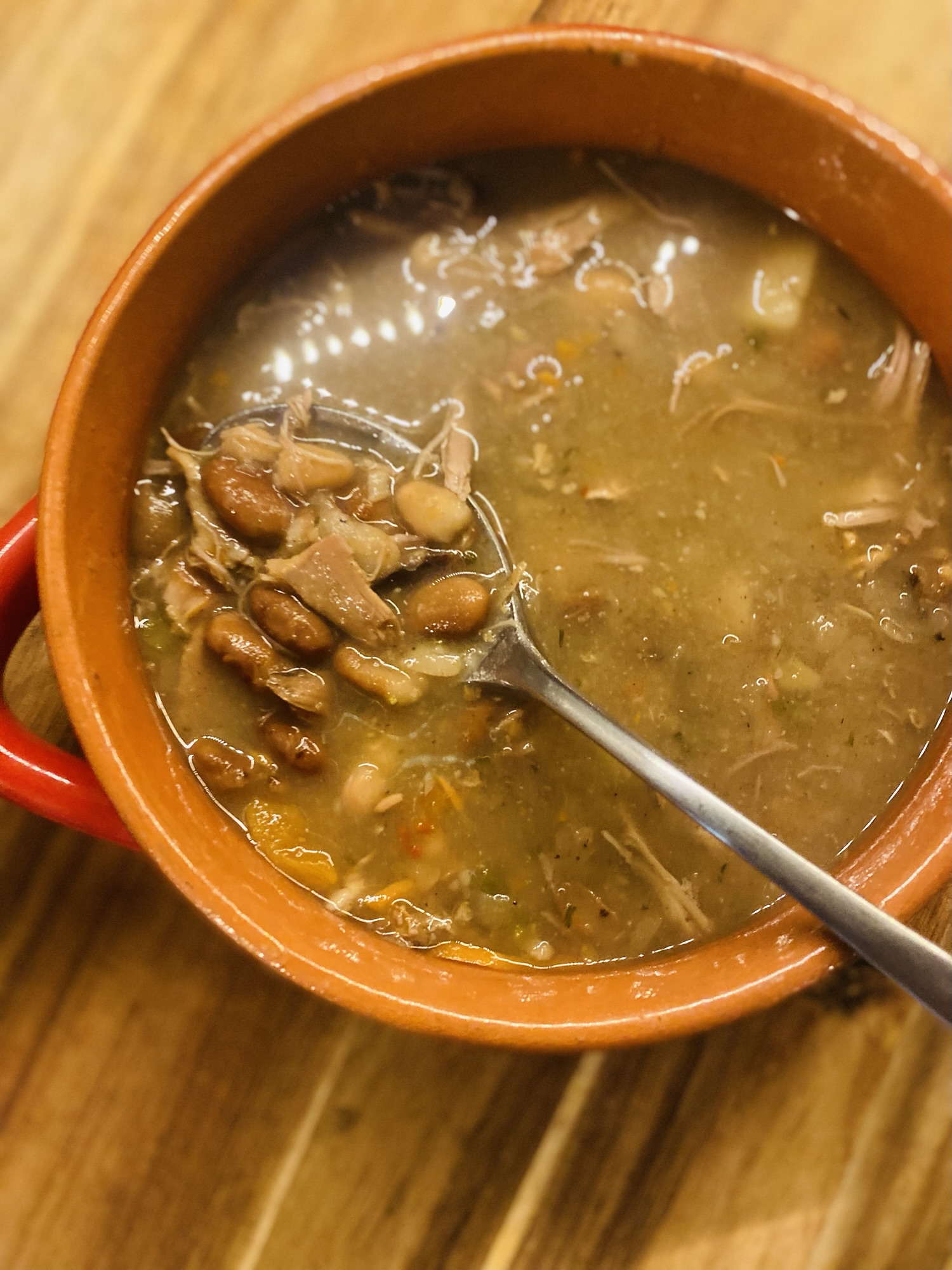 Pinto, White beans and Smoked turkey