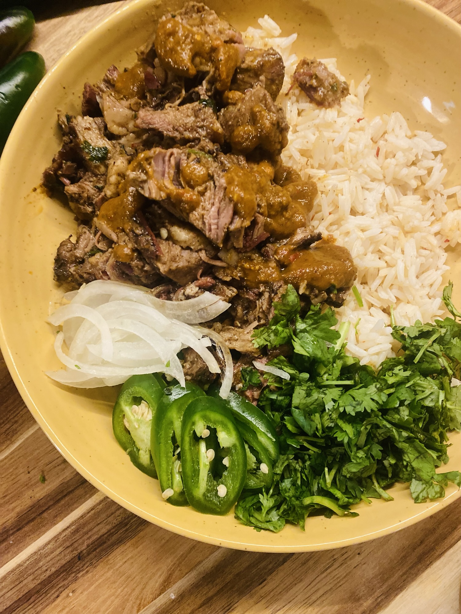 Spicy Smoked Brisket Bowl