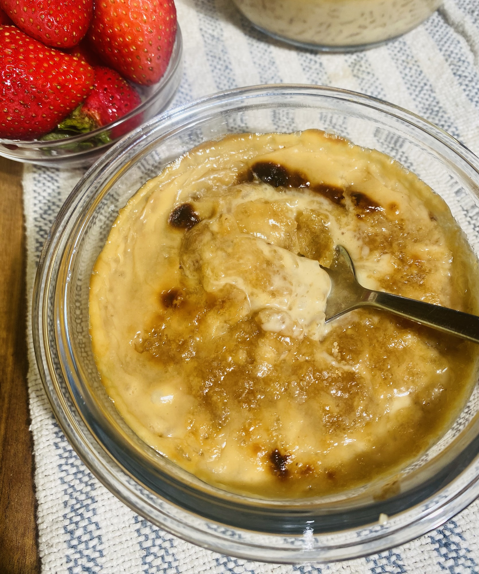 Creamy Vanilla Brûlée Rice Pudding