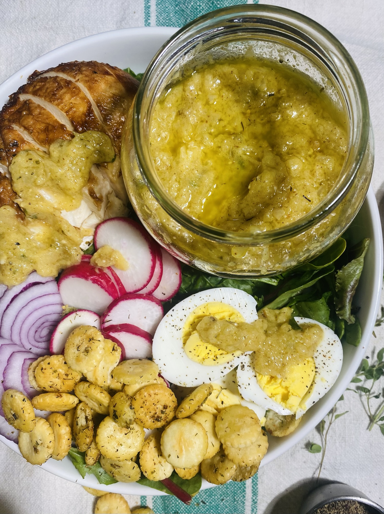 Roasted Apple and Sweet Onion Vinaigrette